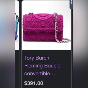 Fushia pink Tory Burch purse